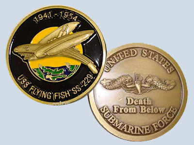 USS Flying Fish SS 229 Challenge Coin