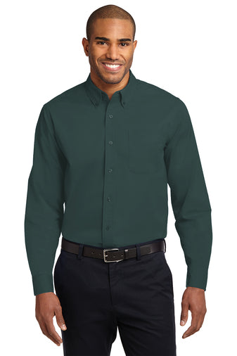 Woven LONG sleeve button Down Shirt,