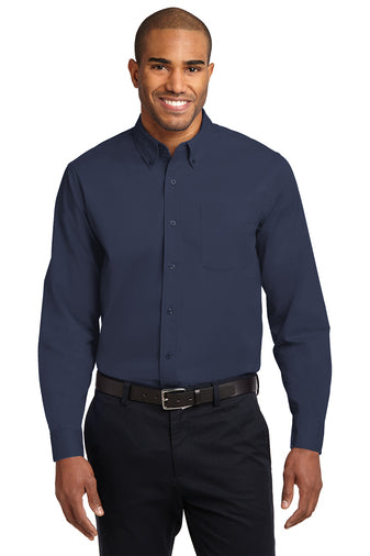 Woven LONG sleeve button Down Shirt,
