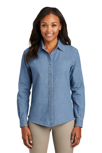 WOMENS Denim Shirt Long Sleeve