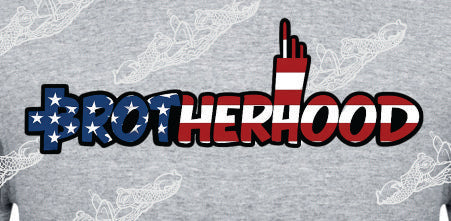 Brotherhood / Text in American Flag Submarine : Clothing