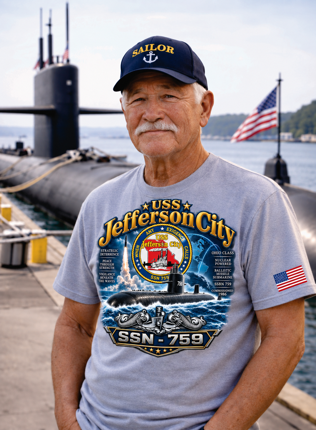 USS Jefferson City SSN - 759 Dynamic Clothing
