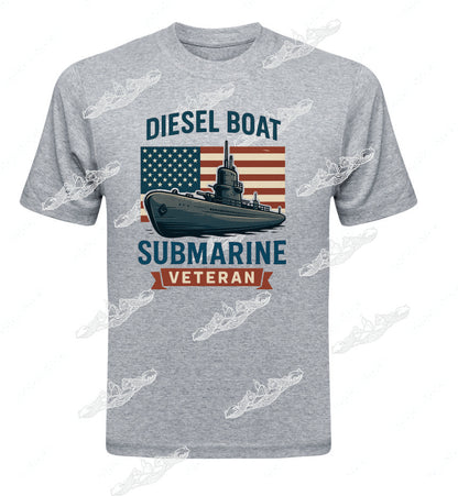 Diesel Boat Submarine Veteran BIG FLAG & SUB : CLOTHING
