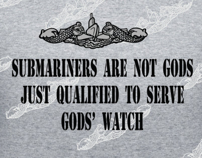 GODS Watch  - Submariners Are Not Gods... TEXT & Dolphin : Clothing