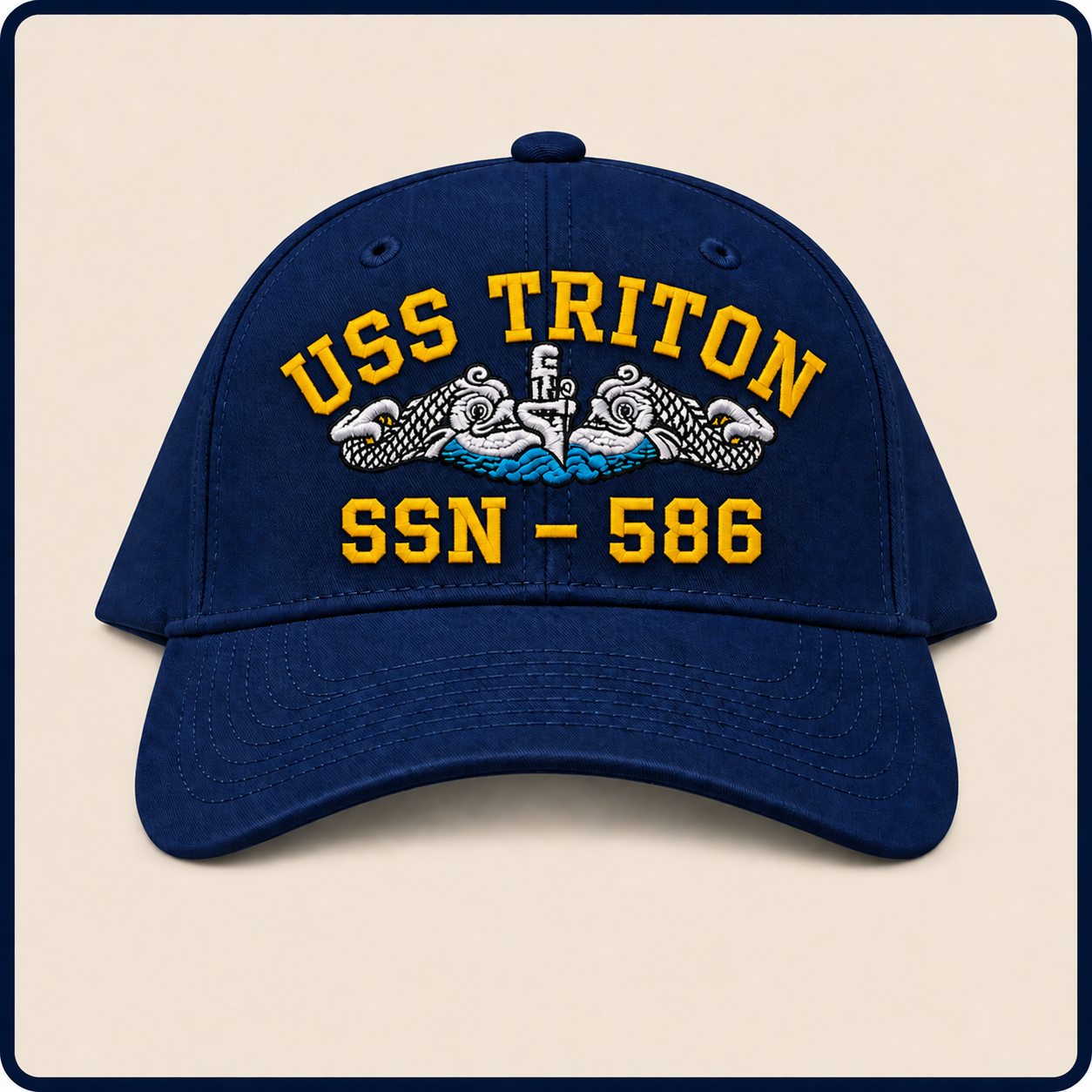 USS TRITON SSN-586 HAT approved boat mockup