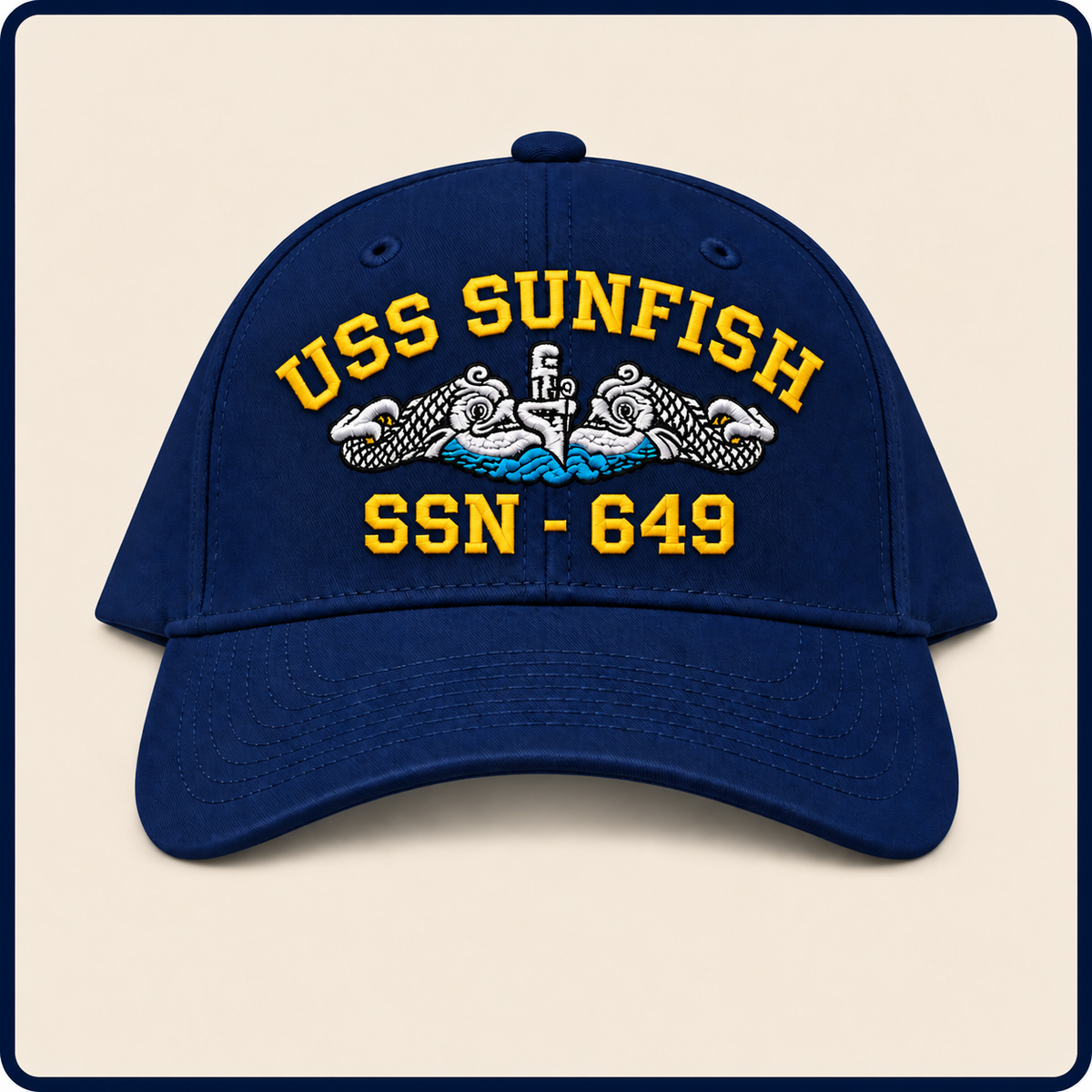 USS SUNFISH SSN-649 HAT approved boat mockup