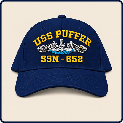 USS PUFFER SSN-652 HAT approved boat mockup