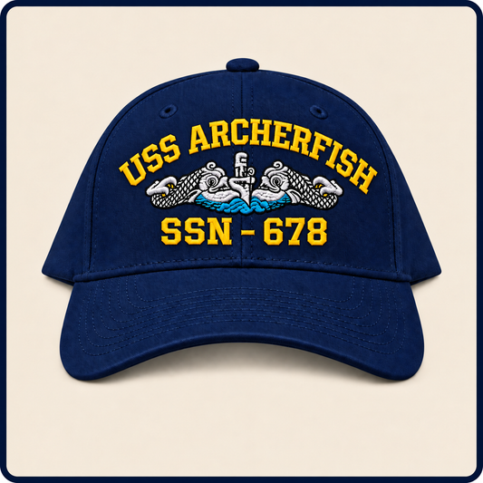 USS ARCHERFISH SSN-678 HAT approved boat mockup
