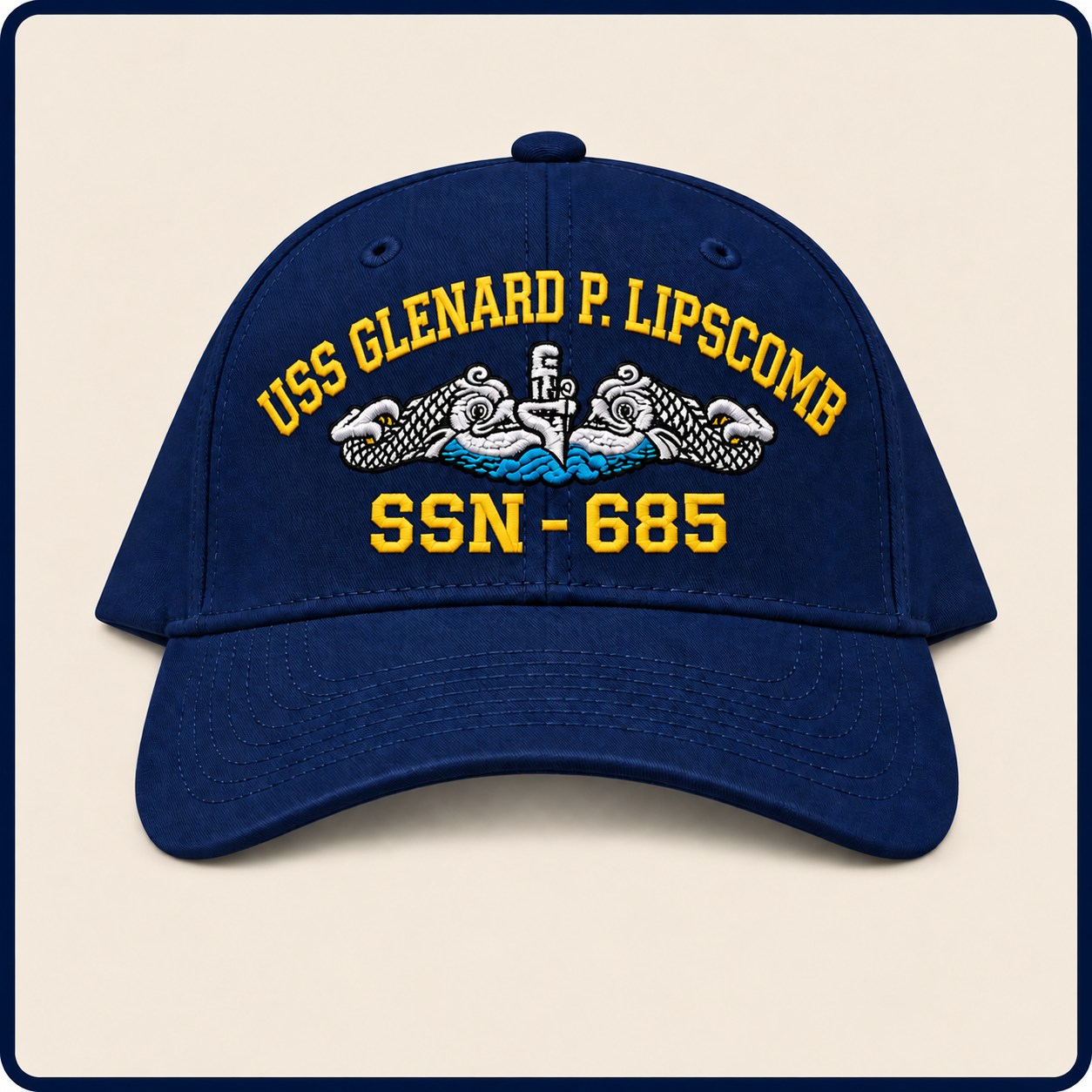 USS GLENARD P. LIPSCOMB SSN-685 HAT approved boat mockup