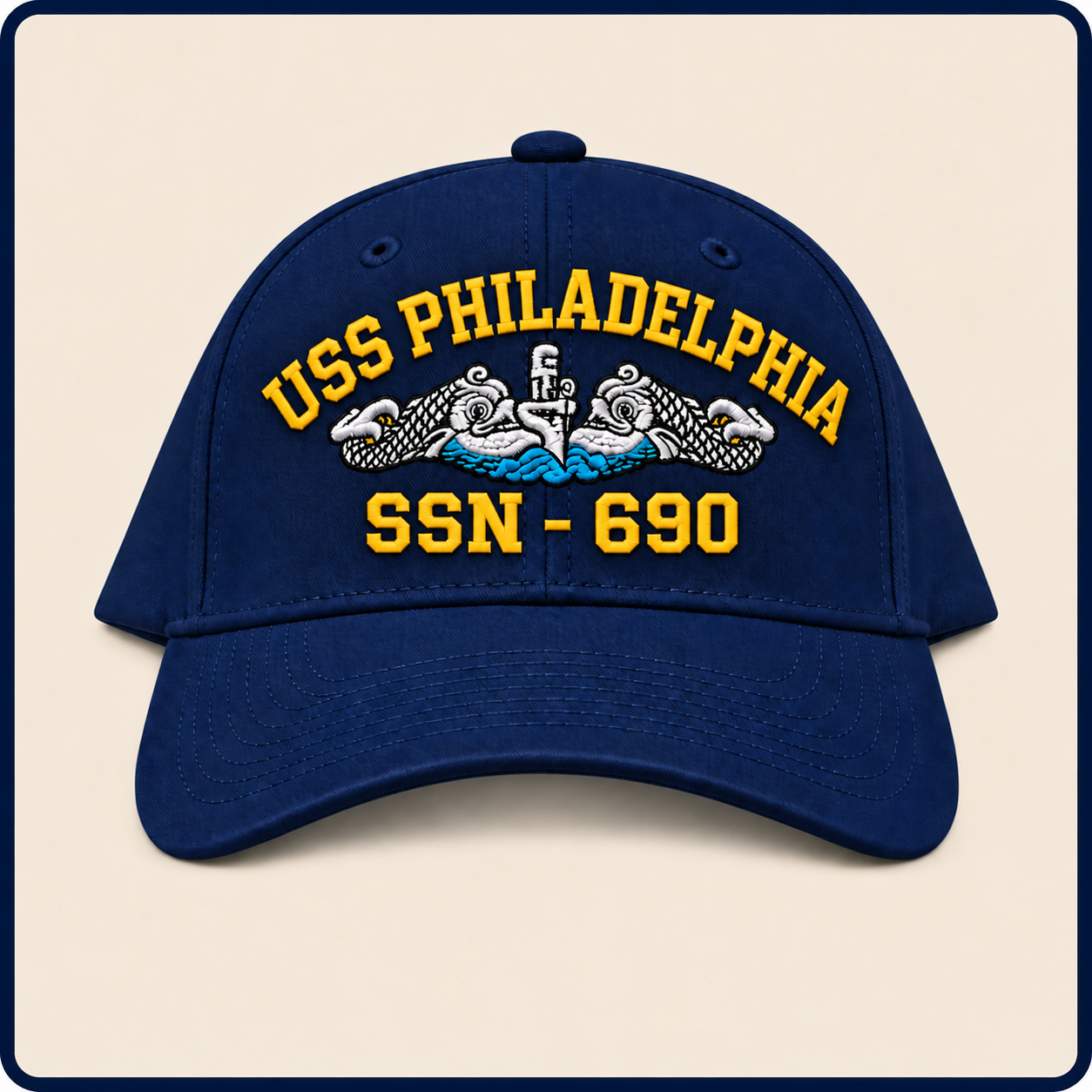 USS PHILADELPHIA SSN-690 HAT approved boat mockup