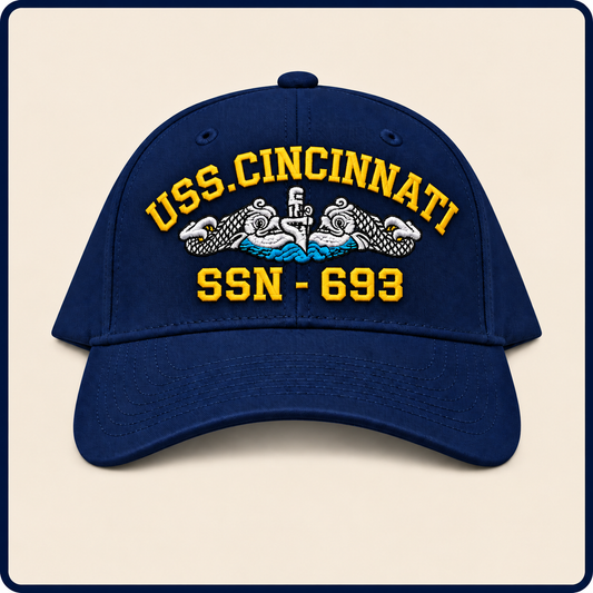 USS CINCINNATI SSN-693 HAT approved boat mockup