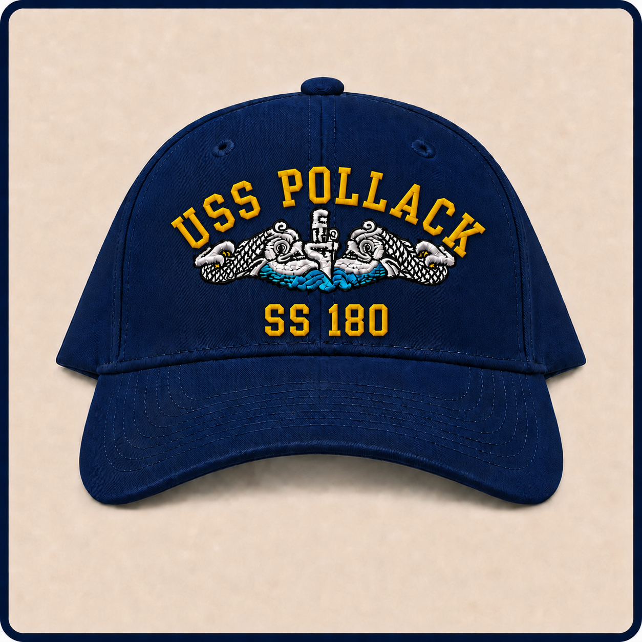 USS POLLACK SS-180 HAT approved boat mockup
