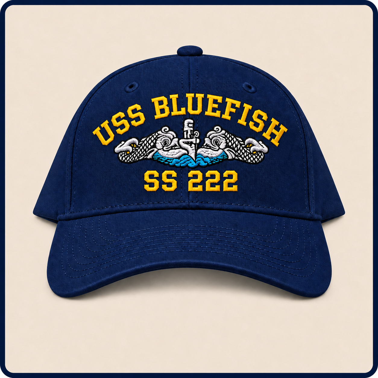 USS BLUEFISH SS-222 HAT approved boat mockup