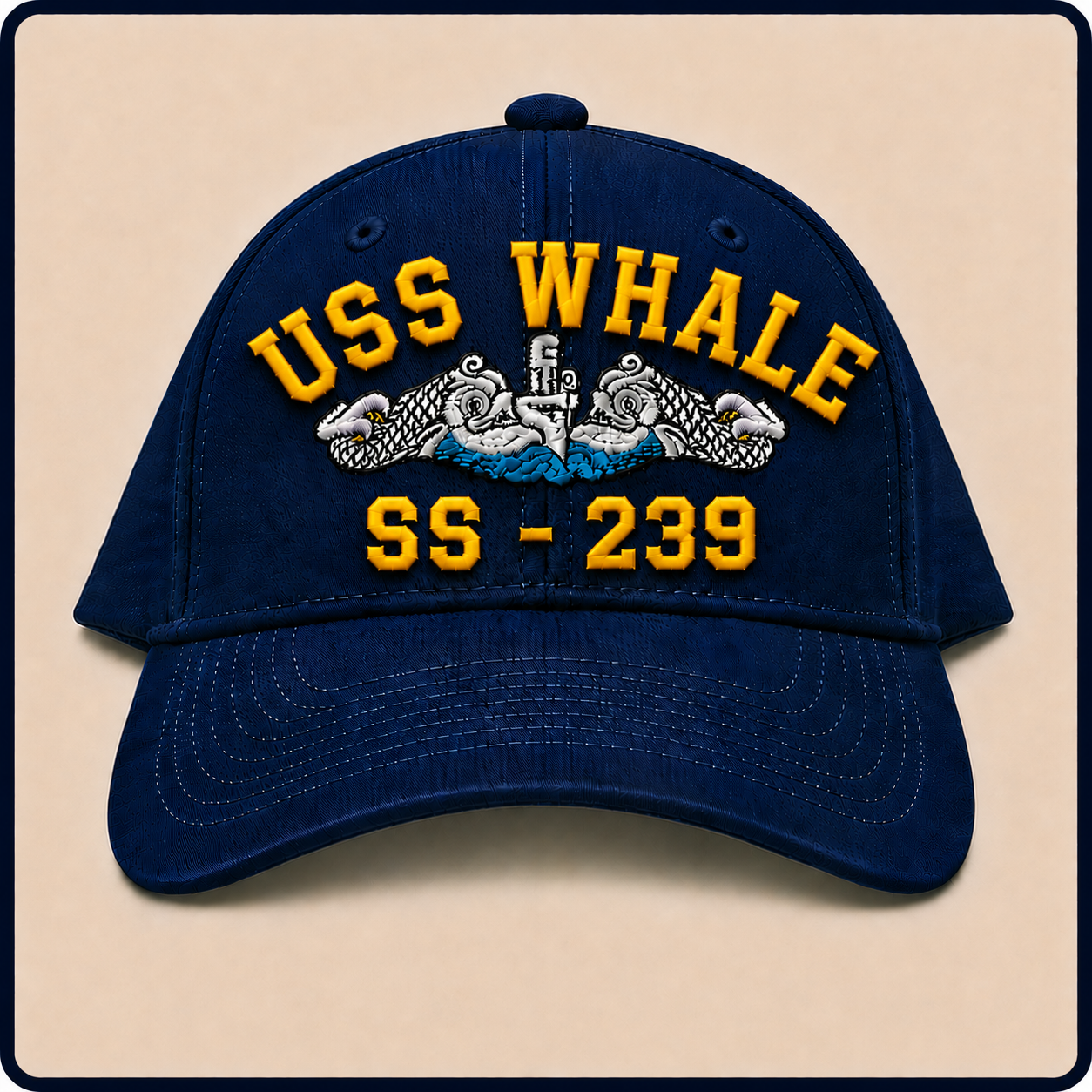 USS WHALE SS-239 HAT approved boat mockup