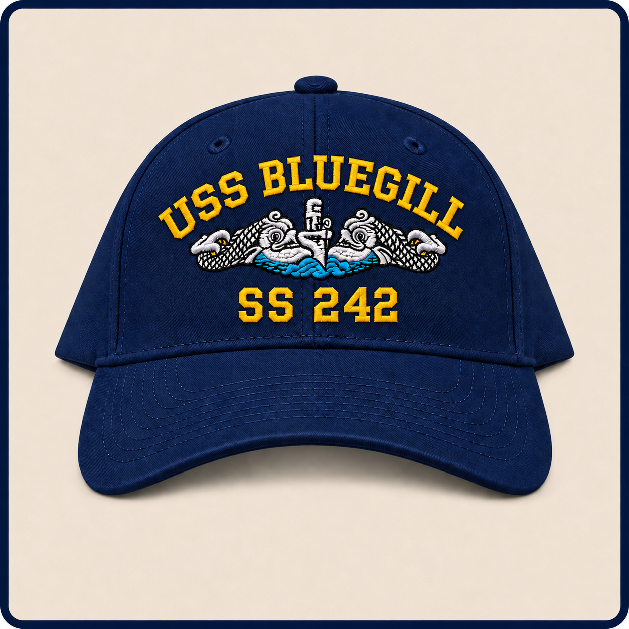 USS BLUEGILL SS-242 HAT approved boat mockup