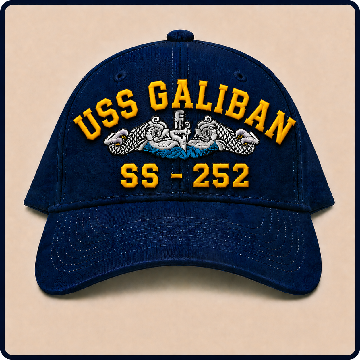 USS GALIBAN SS-252 HAT approved boat mockup
