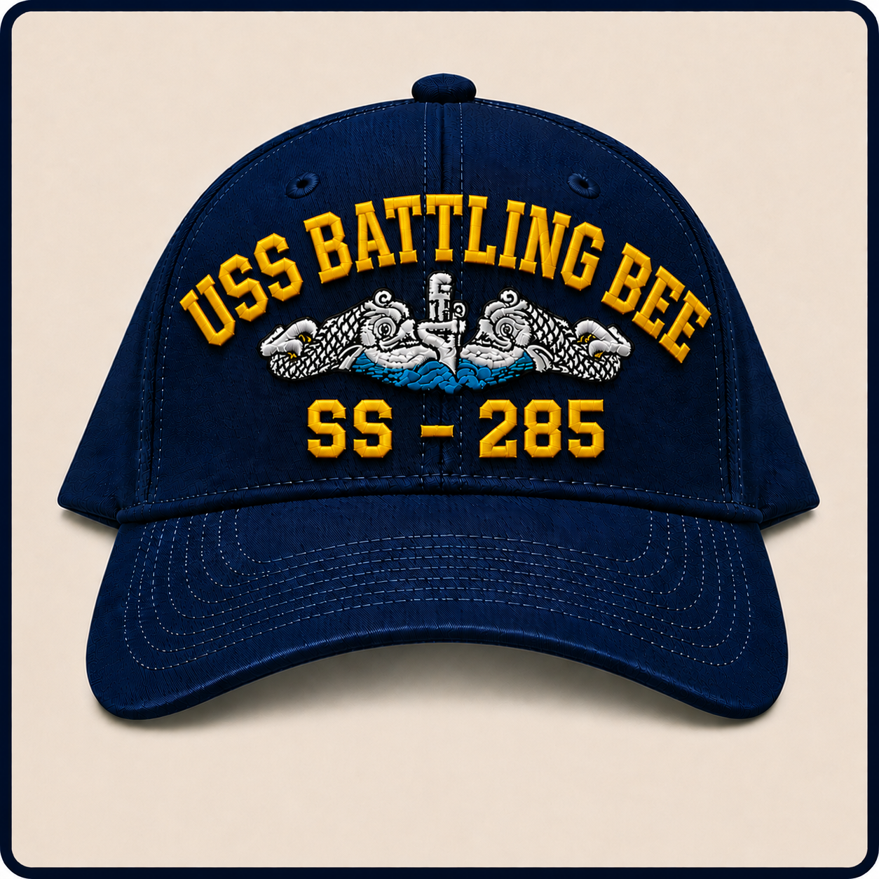 USS BATTLING BEE SS-285 HAT approved boat mockup
