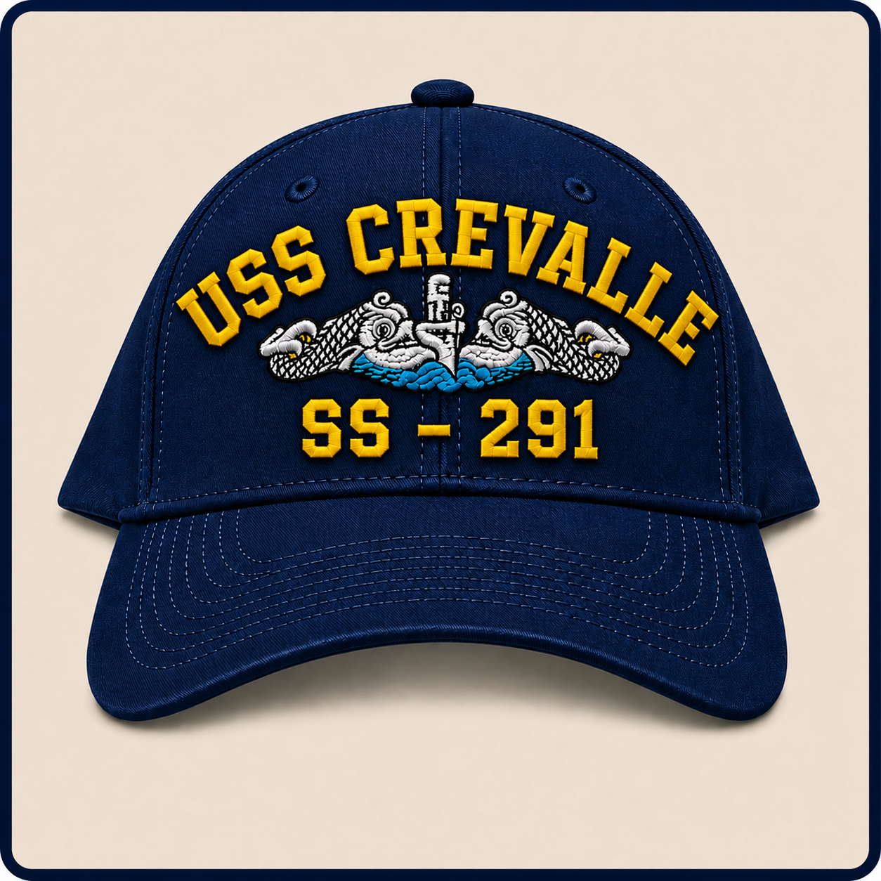 USS CREVALLE SS-291 HAT approved boat mockup