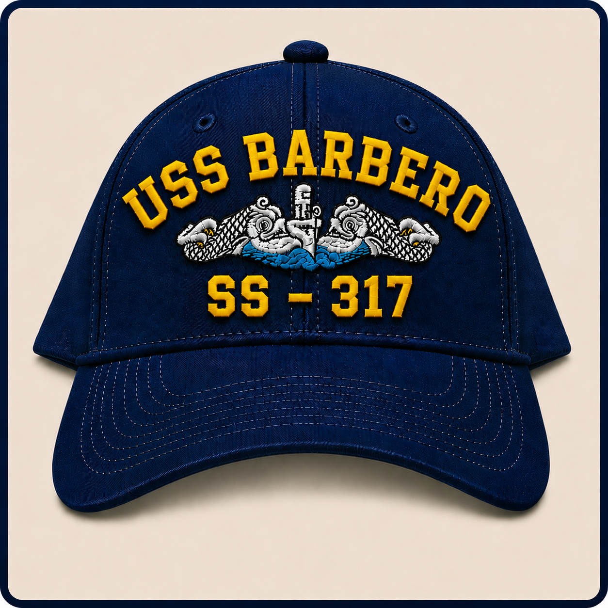 USS BARBERO SS-317 HAT approved boat mockup