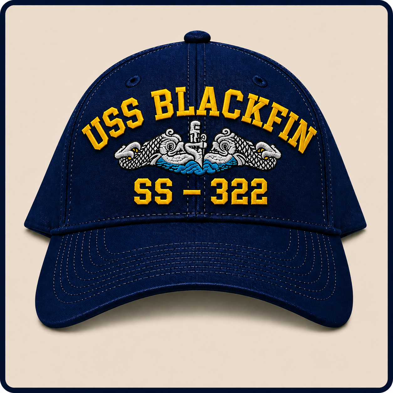USS BLACKFIN SS-322 HAT approved boat mockup