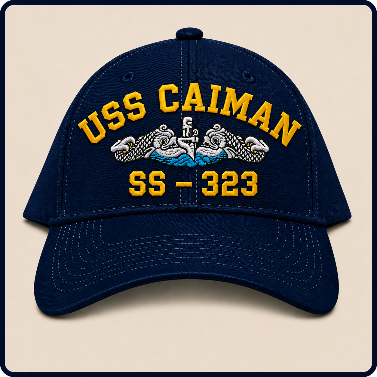 USS CAIMAN SS-323 HAT approved boat mockup