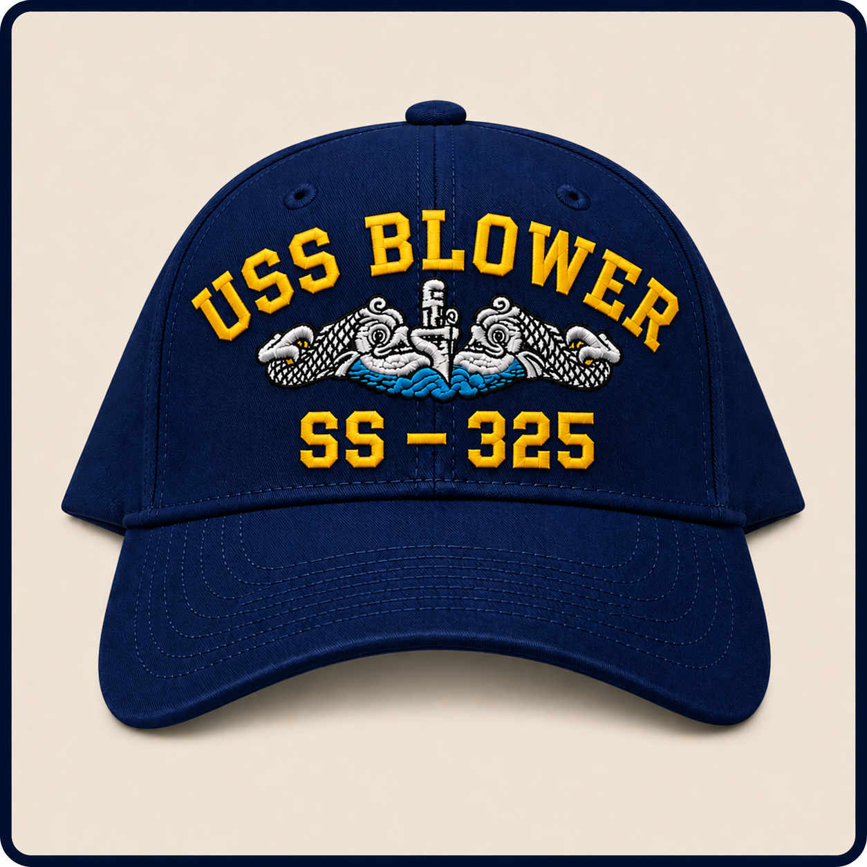 USS BLOWER SS-325 HAT approved boat mockup