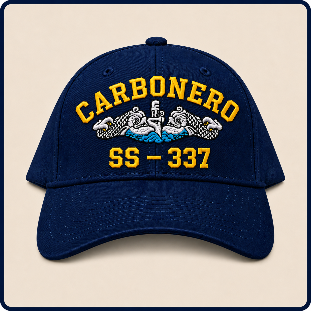 USS CARBONERO SS-337 HAT approved boat mockup
