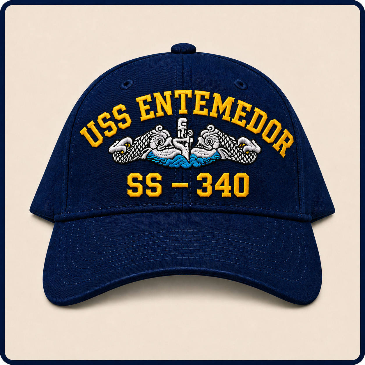 USS ENTEMEDOR SS-340 HAT approved boat mockup