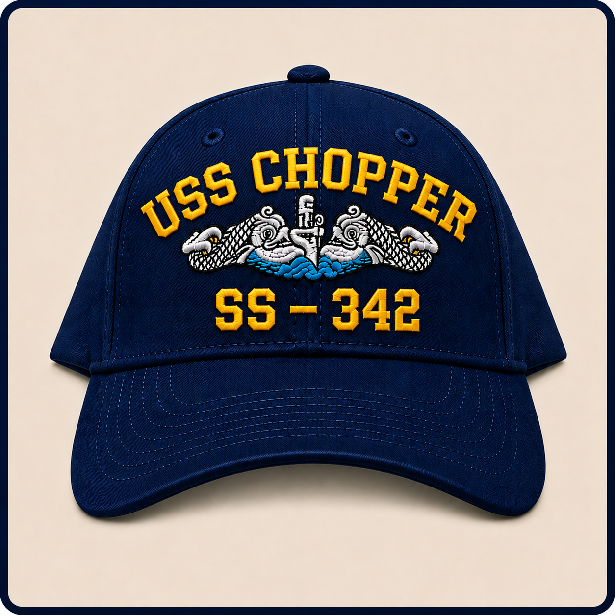 USS CHOPPER SS-342 HAT approved boat mockup