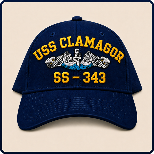 USS CLAMAGOR SS-343 HAT approved boat mockup