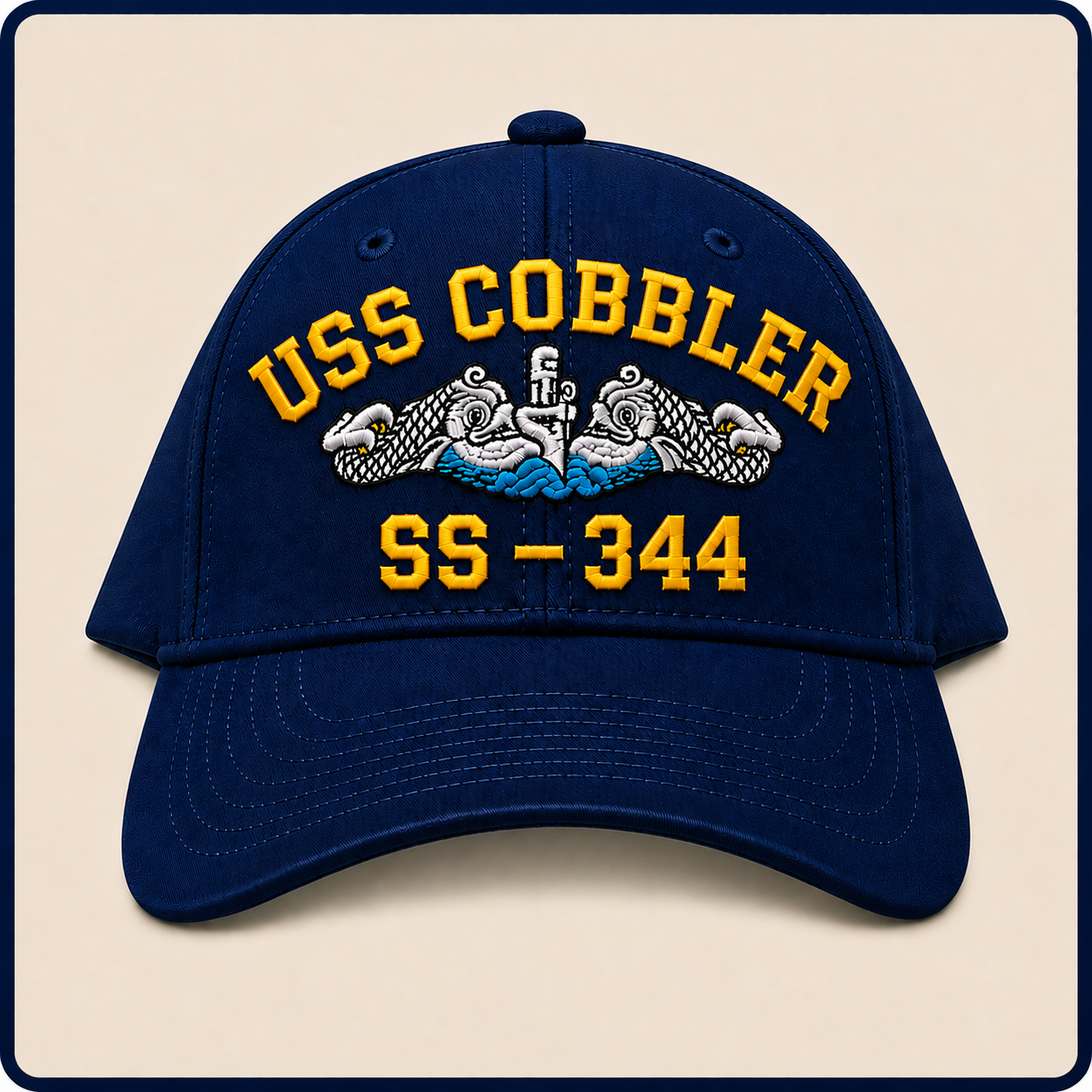 USS COBBLER SS-344 HAT approved boat mockup