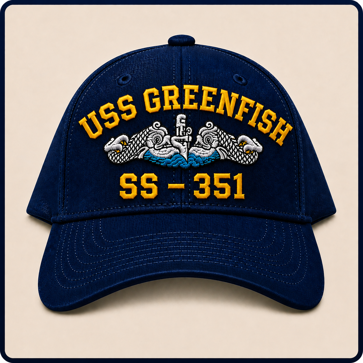 USS GREENFISH SS-351 HAT approved boat mockup