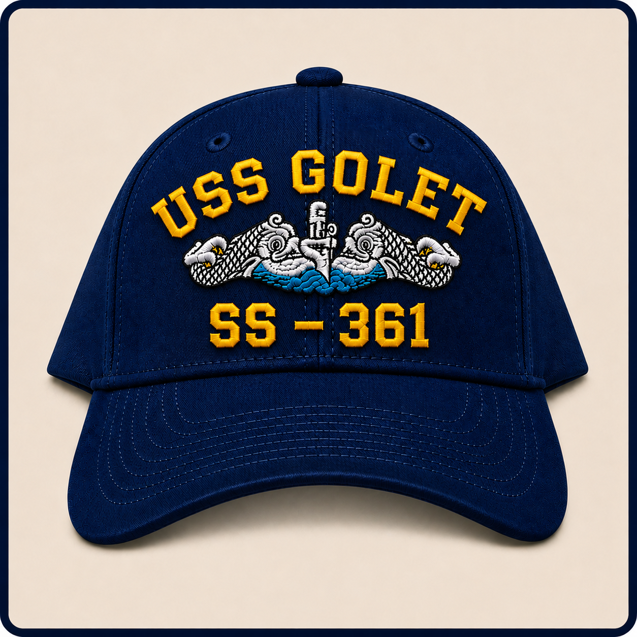 USS GOLET SS-361 HAT approved boat mockup