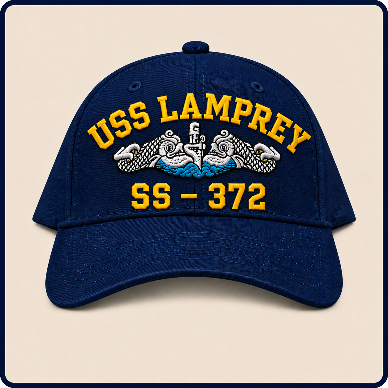 USS LAMPREY SS-372 HAT approved boat mockup