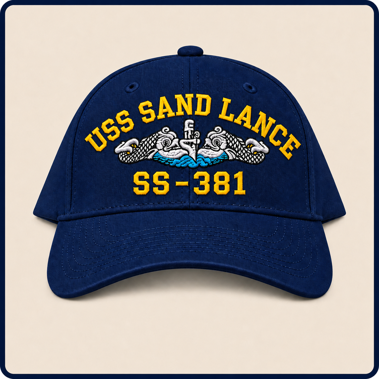 USS SAND LANCE SS-381 HAT approved boat mockup