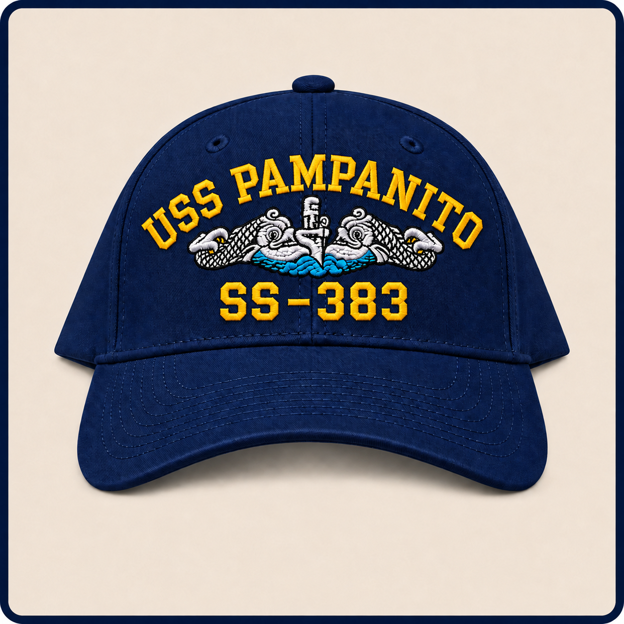 USS POMPANITO SS-383 HAT approved boat mockup