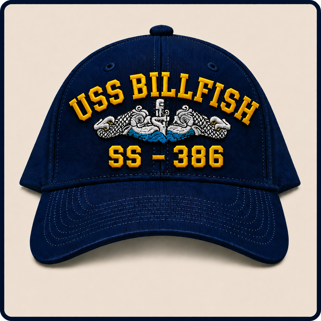 USS BILLFISH SS-386 HAT approved boat mockup