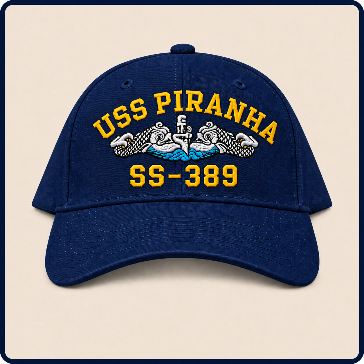 USS PIRANHA SS-389 HAT approved boat mockup