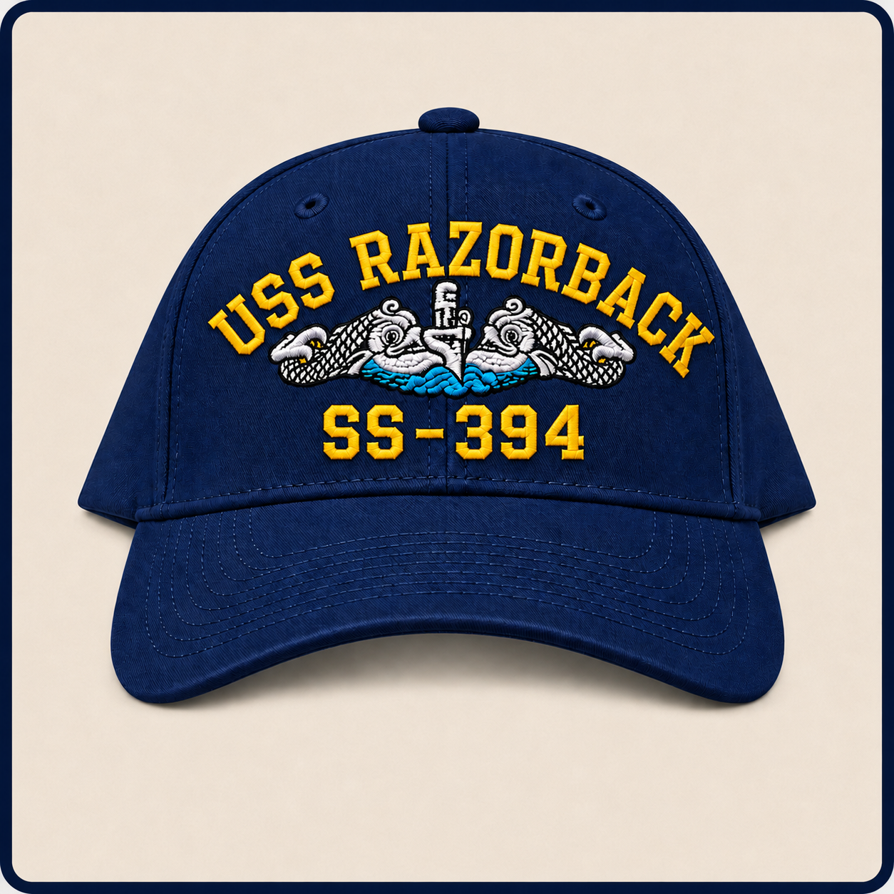 USS RAZORBACK SS-394 HAT approved boat mockup