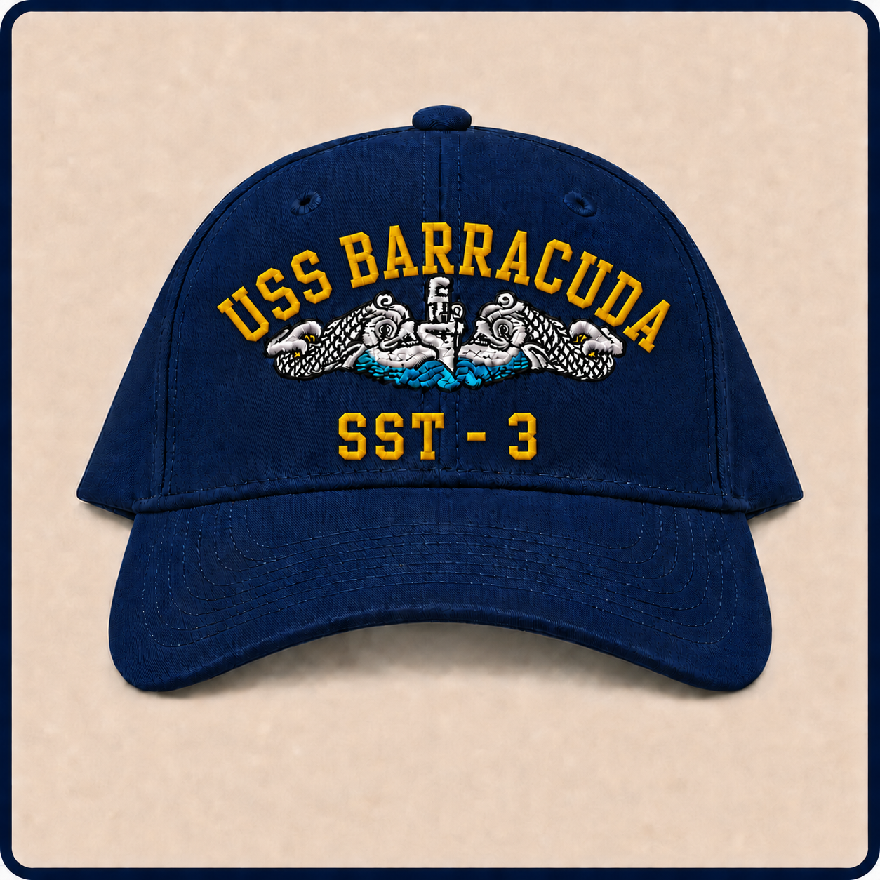 USS BARRACUDA SST-3 HAT approved boat mockup