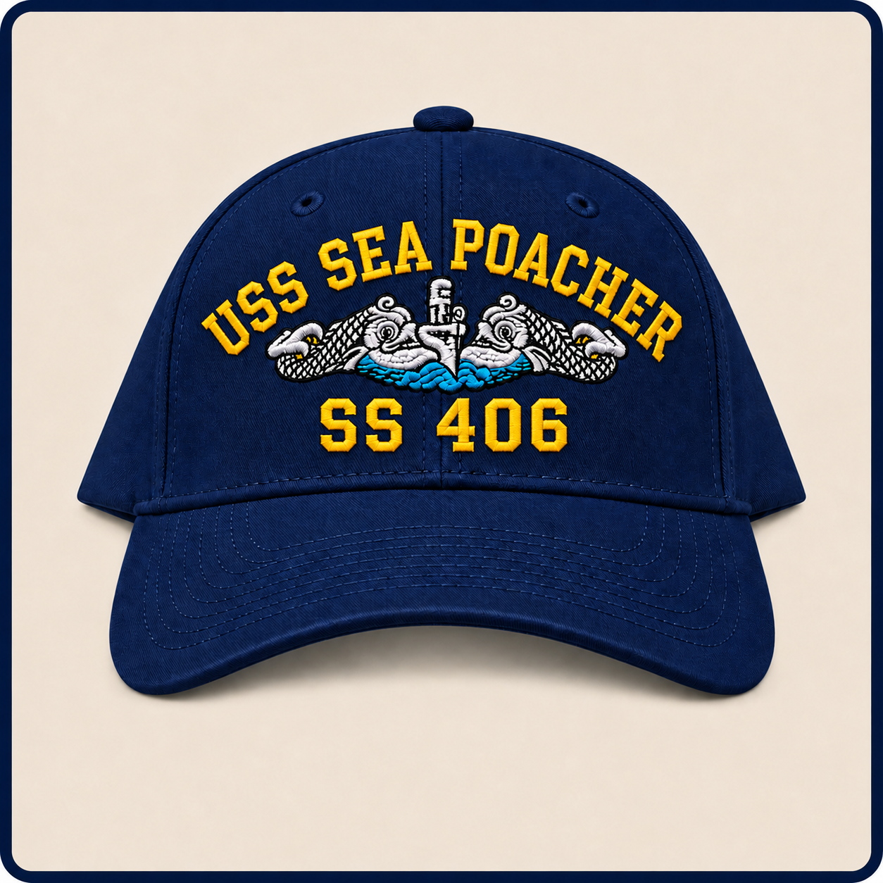 USS SEA POACHER SS-406 HAT approved boat mockup