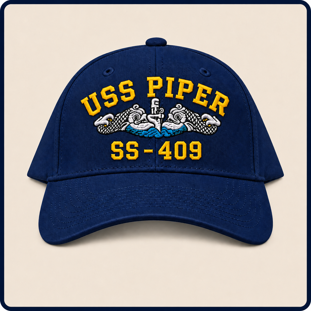 USS PIPER SS-409 HAT approved boat mockup