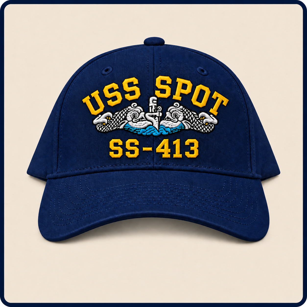 USS SPOT SS-413 HAT approved boat mockup