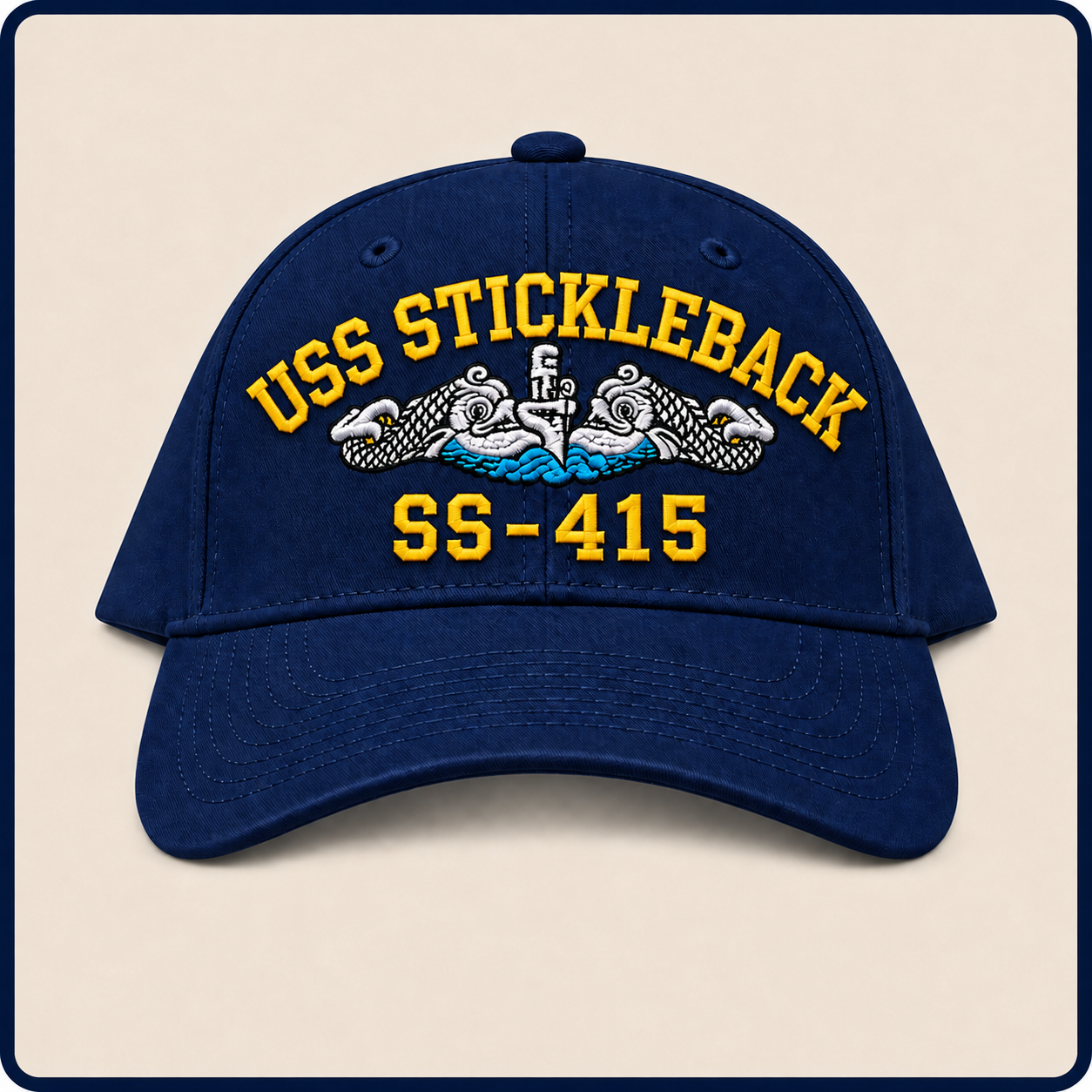 USS STICKLEBACK SS-415 HAT approved boat mockup