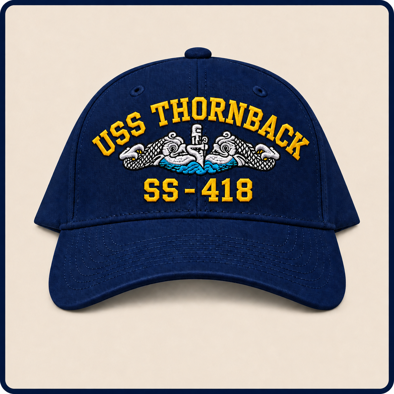 USS THORNBACK SS-418 HAT approved boat mockup