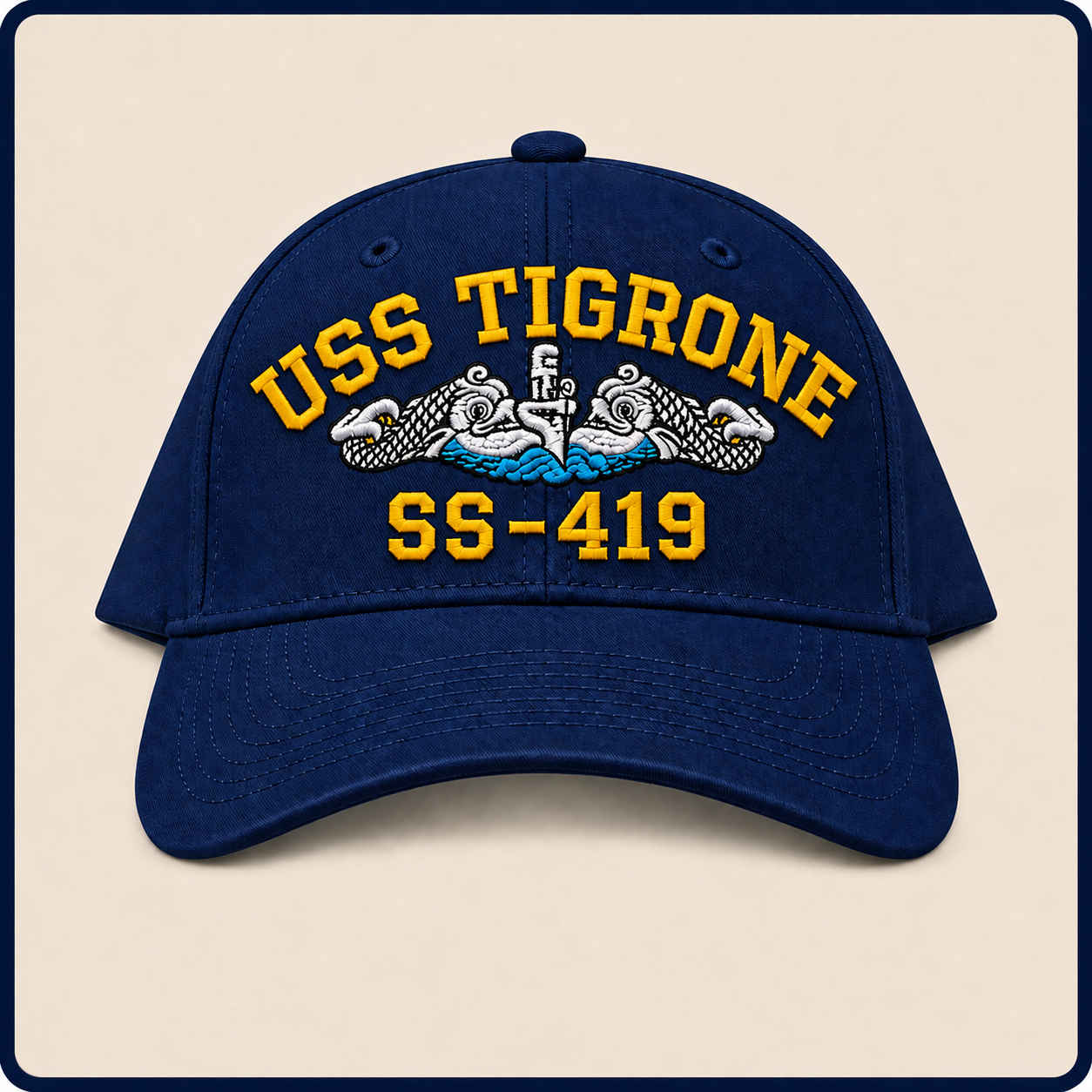 USS TIGRONE SS-419 HAT approved boat mockup