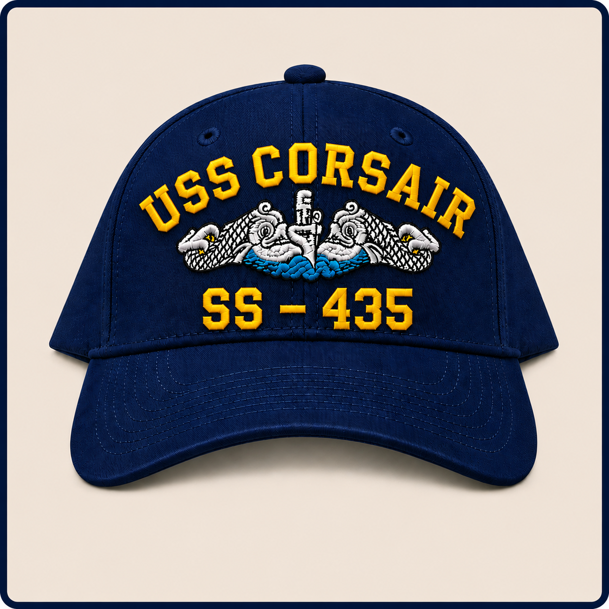 USS CORSAIR SS-435 HAT approved boat mockup