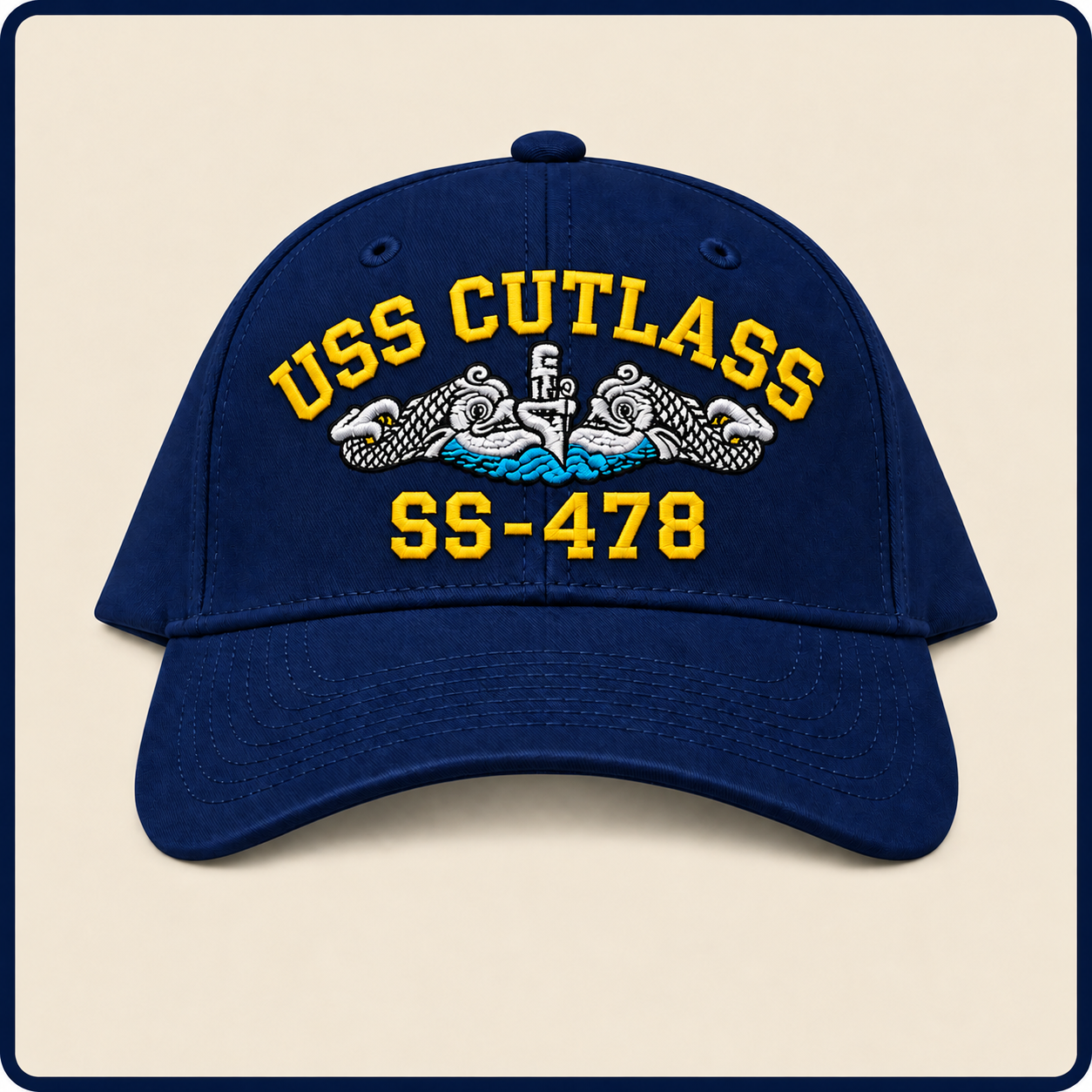 USS CUTLASS SS-478 HAT approved boat mockup