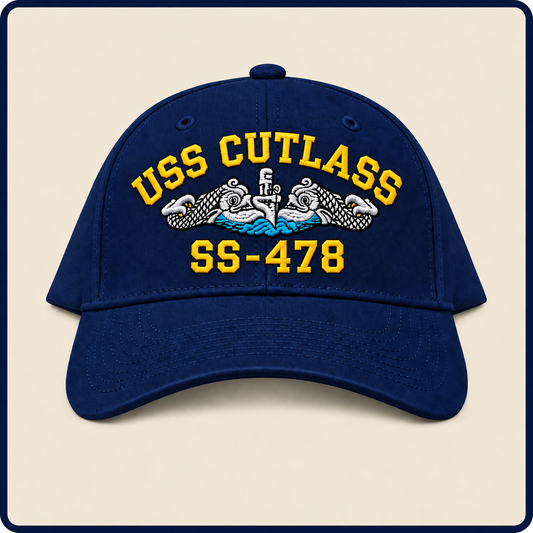 USS CUTLASS SS-478 HAT approved boat mockup