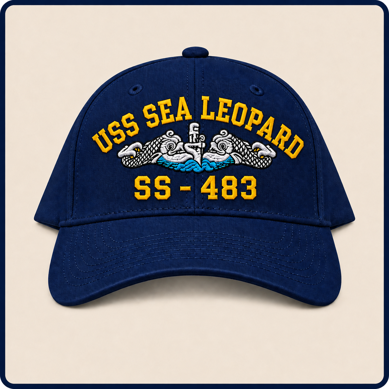 USS SEA LEOPARD SS-483 HAT approved boat mockup